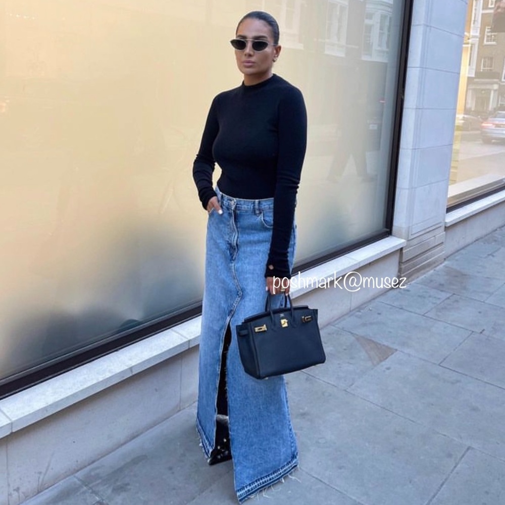 Zara DENIM SKIRT TRF